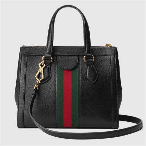 gucci 719881|Black Leather Ophidia Small Tote Bag .